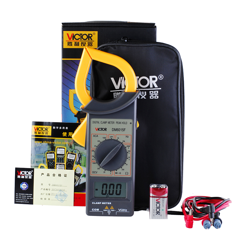 Triumph number of DM6015F digital pincers shaped Wanton with electric meter Large current 1000A Non-contact Double layer protective insulation