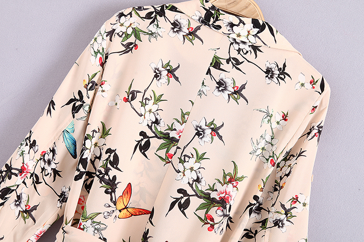 Phúc lợi! 2018 mùa xuân mới cardigan lỏng mỏng hoa kem chống nắng quần áo của phụ nữ dài voan áo gió áo khoác mẫu áo khoác đẹp