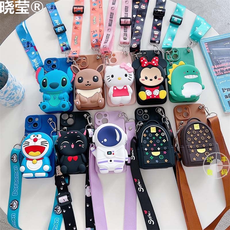 Coin Purse Apple 13/14 Mobile Phone Case Iphone11/12Promax Anti-Fall Xr/Xs Crossbody Strap Type 7/8