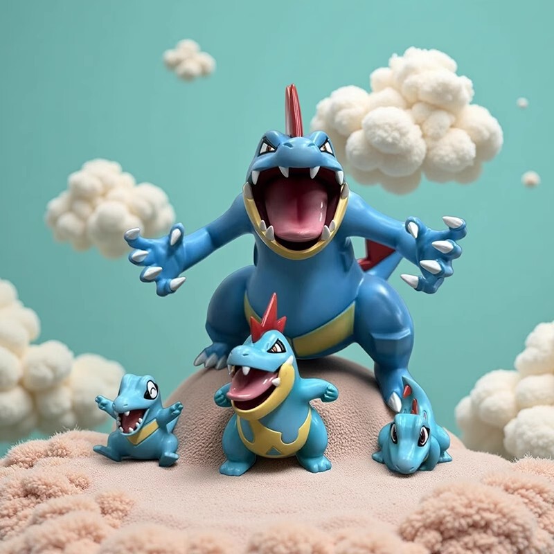 Pokemon Mighty Crocodile Evolution Set Figure Model Little Saw Crocodile Blue Crocodile Mighty Crocodile Bkm Anime Gift Pokemon Mighty Crocodile Evolution Set Figure Model Little Saw Crocodile Blue Crocodile Mighty Crocodile Bkm Anime Gift