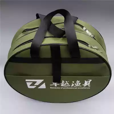 Fish bag waterproof thick wear-resistant large diameter 55cm bag round multi-function fish bag fishing net bag fishing net bag