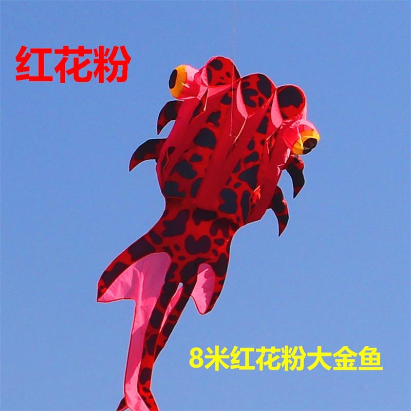 Weifang New Adult Large Children Beginner Line Wheel Easy Fly 3D Solid boneless inflatable software goldfish kite