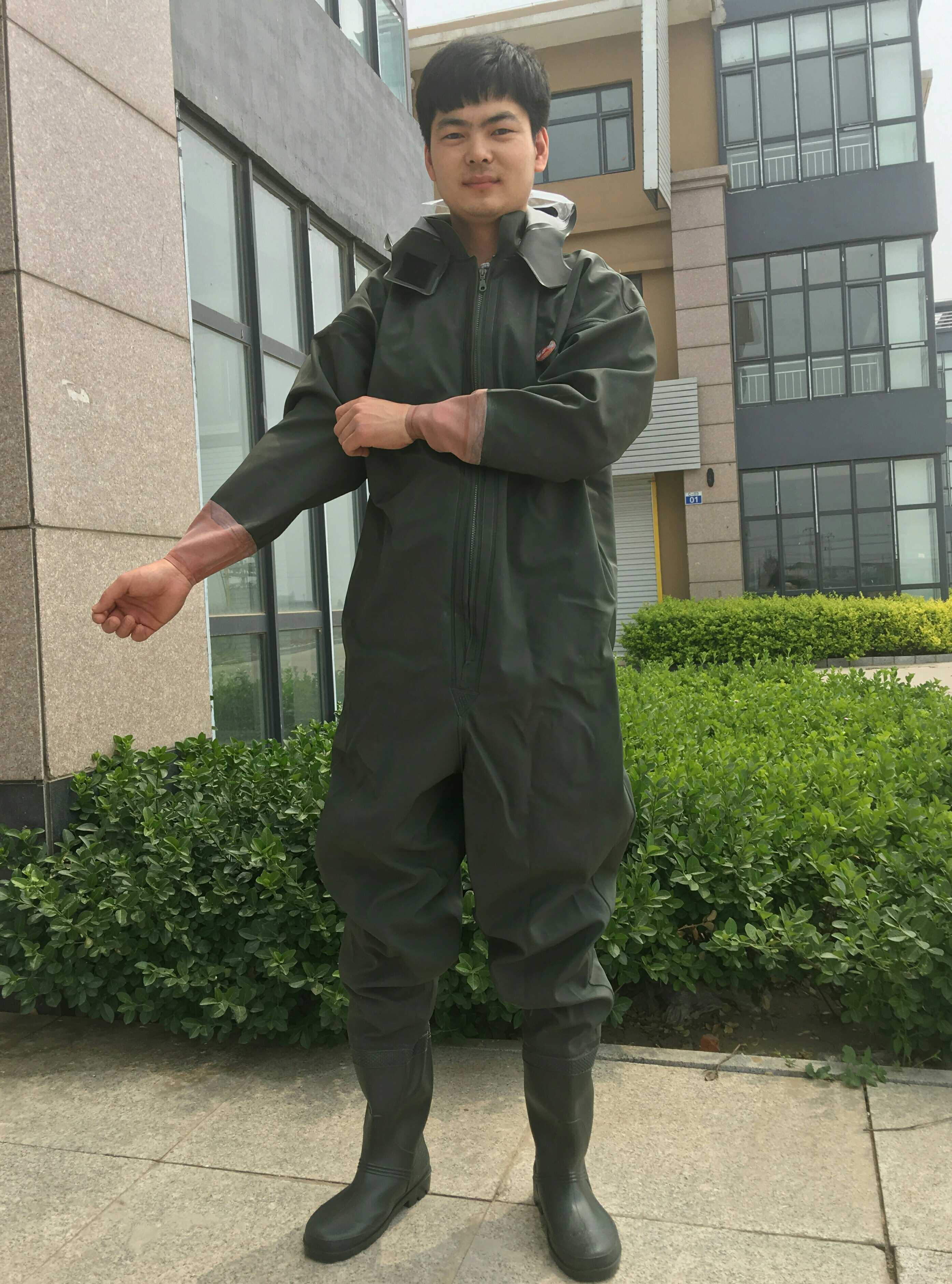 Catch 85 wire zipper thickens all body pants fishing and dig a hoot pants gift