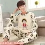 Mùa đông san hô nhung One Piece đồ ngủ nam dày phim hoạt hình Lufei mùa đông thanh niên học sinh trung học flannel phù hợp đồ pijama nam trung niên