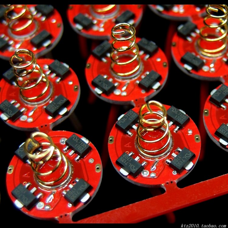 Flashlight driving plate 7135 circuit 13 sets of dimmable directional memory power indicating super strong function