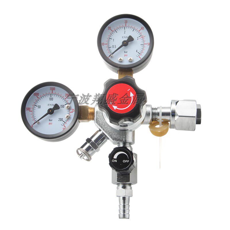 Zbeer Barrel Beer Equipment Zbeer Machine Accessories Carbon Dioxide Bottle Gas Pressure Meter Primary Pressure Reducing Valves G5 8 threads