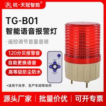 TG-B01 remote control warning light voice custom sound and light alarm 12V24V220V warning light factory waterproof dust