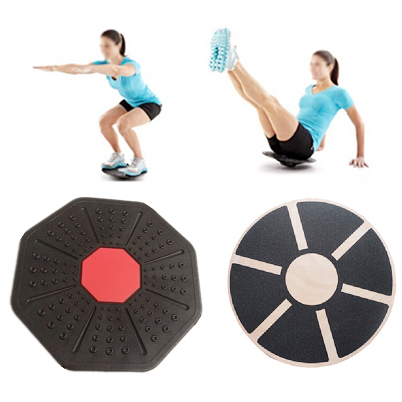 Balance board Octagonal plastic fitness balance board Children's tactile sensory integration training equipment Wooden balance board