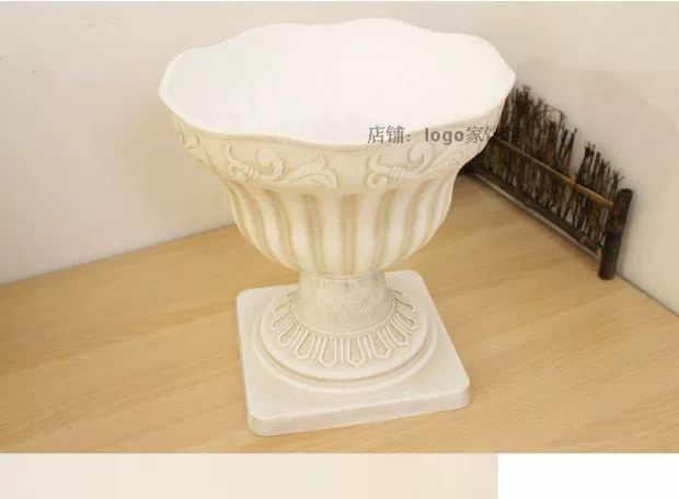 Ngà trắng Roman Flowerpot Champagne Light Coffee Lễ hội đạo cụ đám cưới Set booth Vase Flower - Vase / Bồn hoa & Kệ cây treo ban công