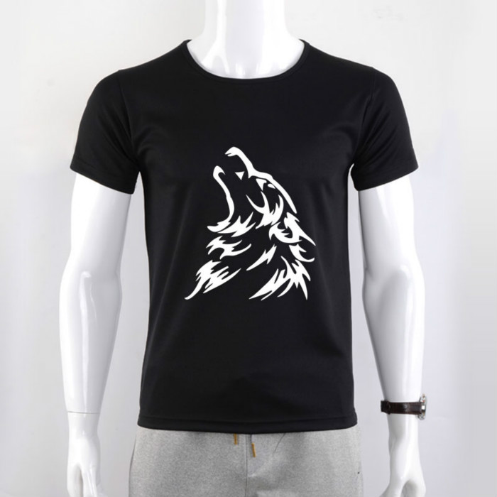 World Cup đen công nghệ nano chống thấm nước chống bẩn quanh cổ lỏng XL mùa hè nam ngắn tay t-shirt đáy áo sơ mi