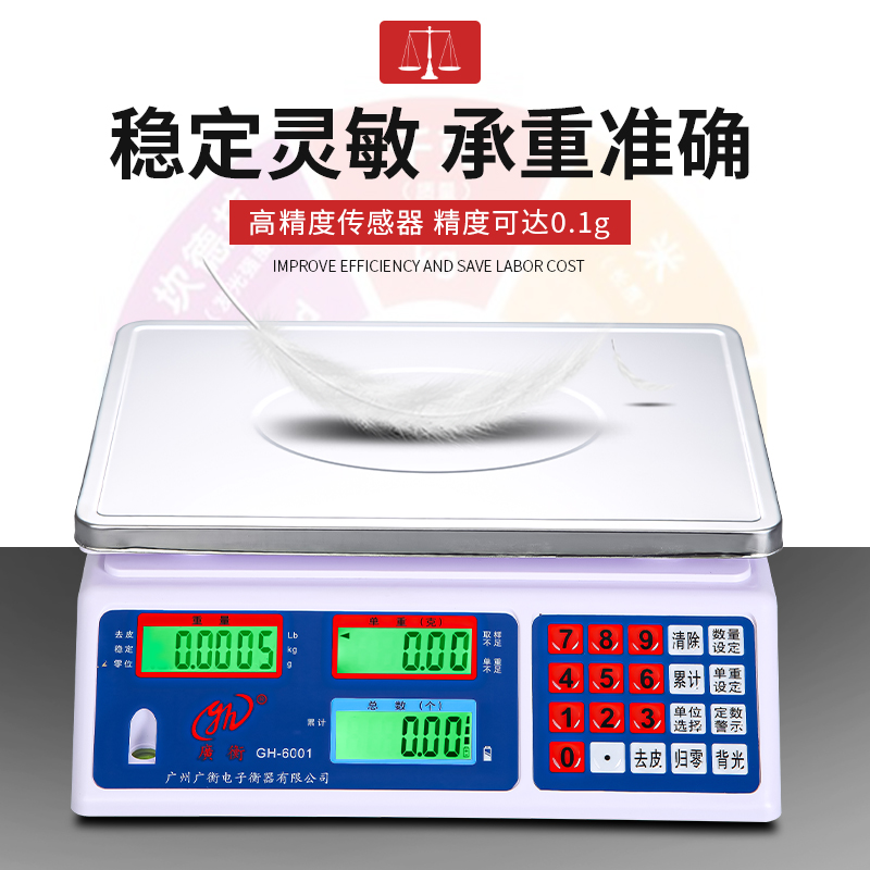 Weighing Scales Industrial 6kg 6kg 15kg 30kg 30kg Scales High Accuracy 0 1g-1g Precision Industry Libra 