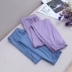 Hai miễn phí vận chuyển cho những người lười biếng ~ bộ đồ ngủ mùa hè giản dị gần gũi quần ở nhà nhiều màu có thể mặc bên ngoài - Quần tây