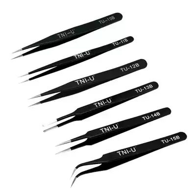 Deliyou TU-10B11B12B13B14B15B stainless steel ultra-fine anti-static tweezers