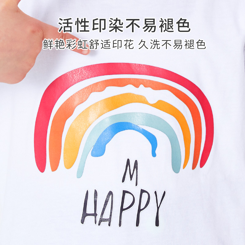 bé trai ngắn tay bông đầu T-shirt mùa hè mỏng trẻ em ở Nam Cực của girlT t với một lượng lớn tay áo phía dưới.