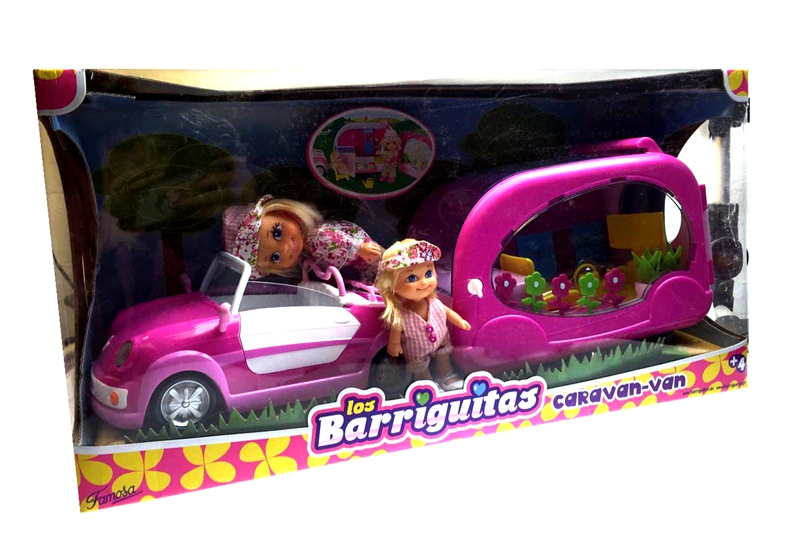 Tail Single Barririguitas Spain Mini BarX and tourist car Dolls posing as family wine dolls