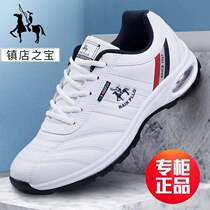 Nike Korean version of Paul sneakers mens shoes 2020 winter leather running air cushion shoes deodorant casual shoes plus Velvet