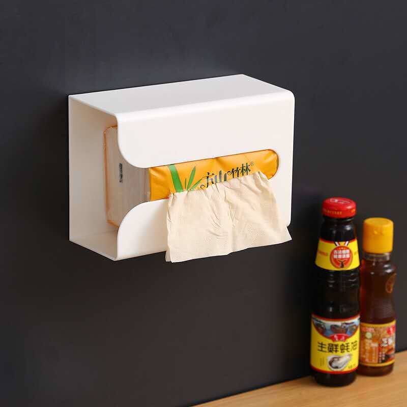 Thickened Kitchen Dining Room Dressing Room Free of perforated walls inverted hanging style table Lower small mini minimalist Extraction toilet paper containing box