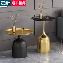 Edge a few Nordic small tea table nets Red light extravaganza Creative Living Room Sofa Golden Round Corner A Few Side Tables