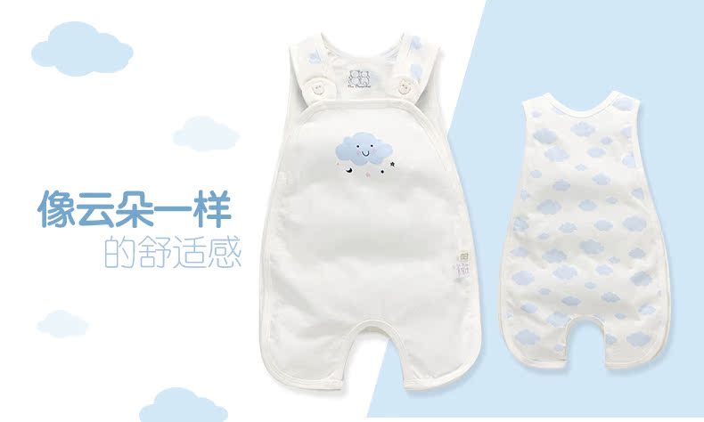 Tạp dề bé onesies bé mùa hè trẻ sơ sinh mỏng romper 0-3-6-9 tháng 1 bông phim hoạt hình quần áo