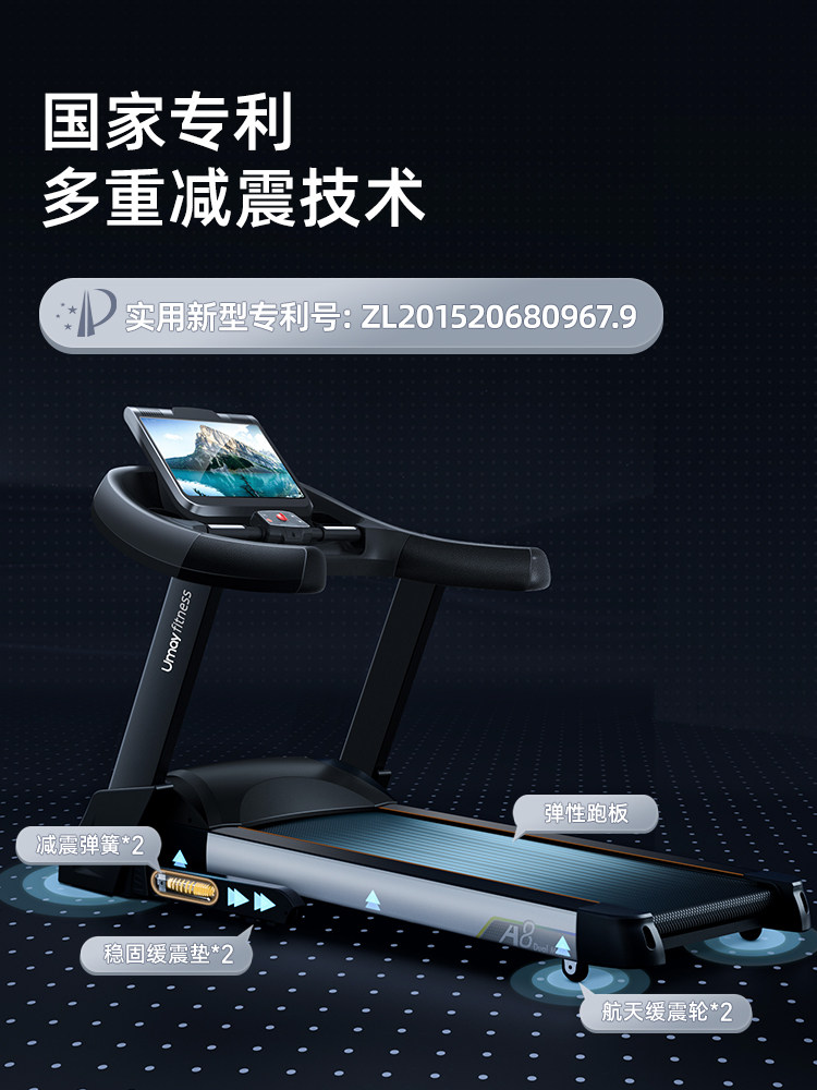 Youmei Treadmill A8 Fitness Small Treadmill for Home Indoor Foldable Men's Silent Commercial Professional Running