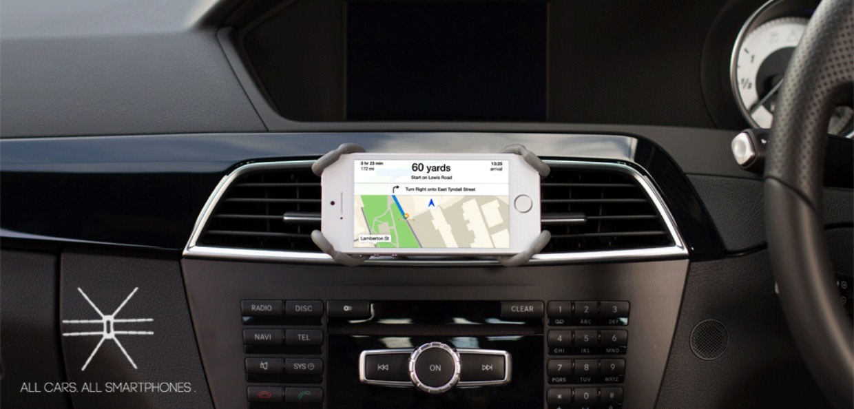 Fat điện thoại gấu giữ GPS giữ xe giá xe đạp máy tính để bàn đứng lười biếng khung nhện bạch tuộc - Phụ kiện điện thoại trong ô tô giá đỡ đt