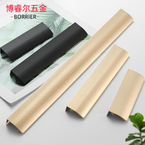 Custom top extension handle black gold modern minimalist punch-free drawer cabinet large wardrobe invisible handle