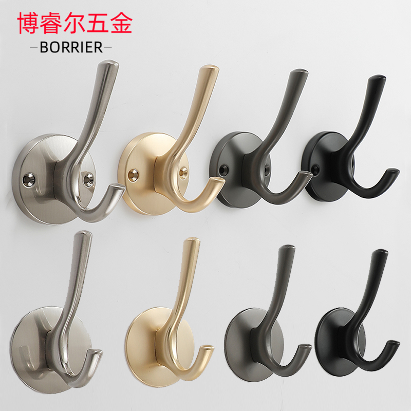 Creative Coat Hook No Punching Single Black Shoes Wardrobe Door Metal Wall Hanging Gold Wall Entrance Coat Hook - Taobao