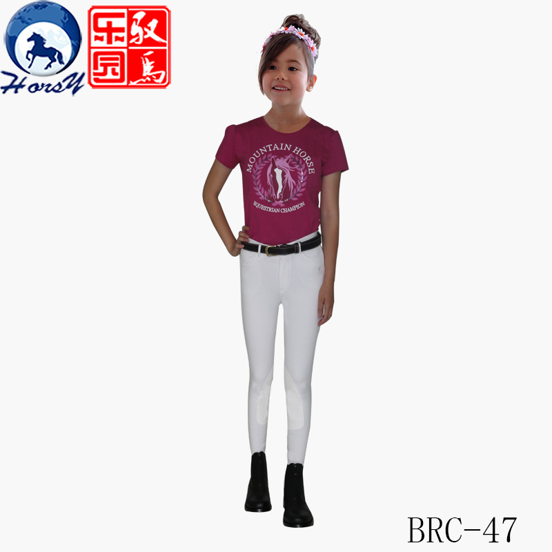 horsy children's equestrian breech pants professional breeches children's equestrian equipment pure cotton multi-color optional 