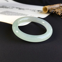 Ruyi Bao Jade preferred shop Myanmar natural A goods jade jade bracelet high ice species ice clear green bracelet 55 5 laps