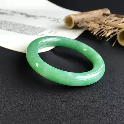 Ruyi Bao Emerald preferred store natural Burmese jade A goods emerald bracelet 57 5 circles round strip full green bracelet