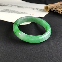Ruyi Bao Jade preferred shop Myanmar A goods jade jade bracelet high ice species full circle retro spicy green bracelet 54 circles