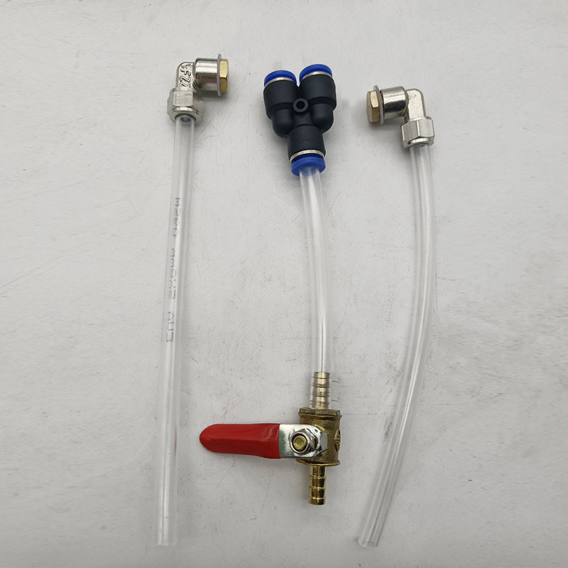 Water and electricity slotted water and dust-free atomization set faucet four-point conversion head connector quick-plug adjustment switch M6M8