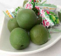  Snack food Dried fruit candied fruit four-way independent packaging bulk 5 kg green plum crisp green plum leisure snack dried fruit