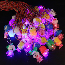 Micro-business Push sweep code small gift Net red suction powder drainage street sweeping gift creative luminous keychain pendant toy