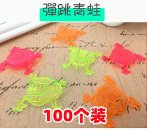 Nostalgia Bounce Frog plastic Jumping Frog children Baby Toddler Toddler Desktop game Toys Small gift Gift