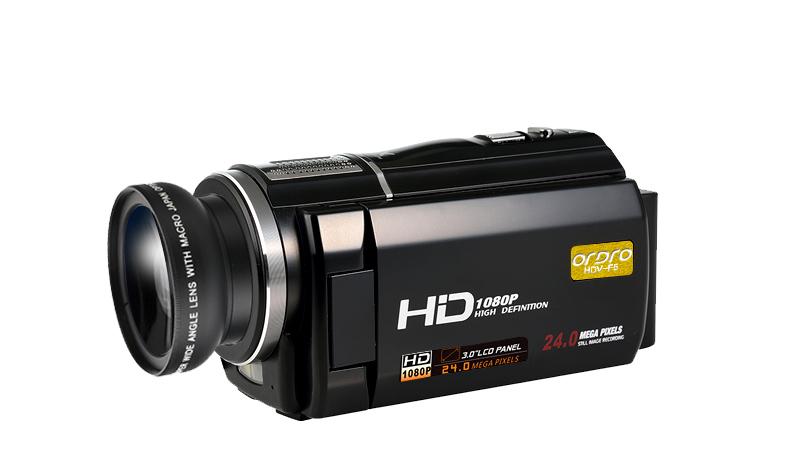 Máy ảnh Ordro / Ou Da F5 full HD chuyên nghiệp kỹ thuật số DV máy cưới tại nhà 1080P micro 24 triệu