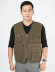Mùa xuân và mùa thu nam trung niên cotton V-cổ cỡ lớn nhiều túi vest giản dị câu cá nhiều túi chụp ảnh vest áo ấm nam mùa đông Áo vest cotton