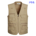 Đàn ông trung niên mùa xuân và mùa hè mỏng phần cộng với kích thước cộng với vest vest béo nhiều túi đa năng vest cá bố thời trang h&m Cực lớn