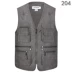 Áo vest nhiều túi nam chụp ảnh trung niên chụp ảnh vest cá nhiều túi mùa hè mỏng tăng cộng với áo vest nam béo - Dệt kim Vest đồ vest Dệt kim Vest