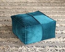 Velvet Nordic sofa stool clothing store living room foot square light luxury bedside door to change shoes stool Port wind landing