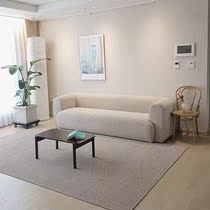 Nordic simple straight row sofa Italian modern light luxury shop rest area Hong Kong style living room B & B lounge chair sofa