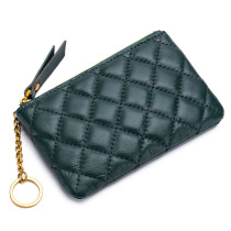 New Lambskin Zero Wallet Lady Korean Version Mini Coin Bag Magna Zipper Hand Grab Key Chain Female Key Bag