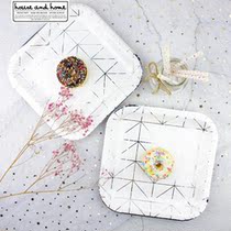 Felice Fazy disposable paper plate ins baby birthday party party decoration table for wild tableware