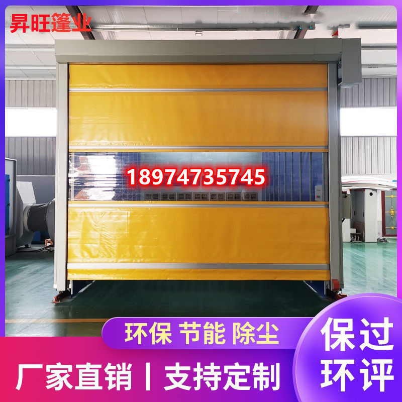 Mobile telescopic spray paint room electric track type dust-free industrial furniture grinding room push-pull fixed room sliding door