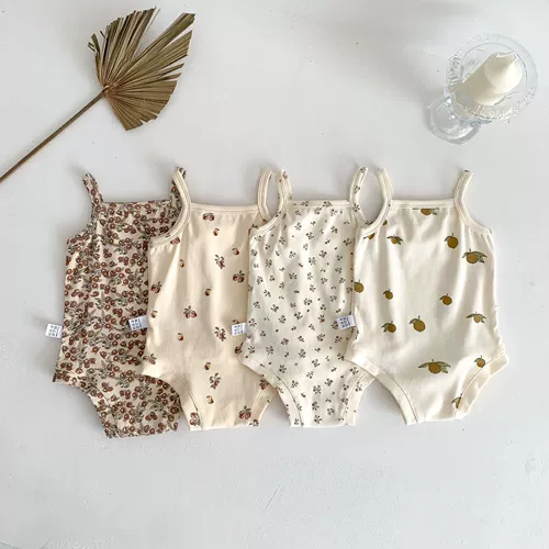 Брендовый летний тонкий комбинезон для младенца, детское боди для девочек, эффект подтяжки