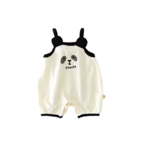 Бежевая панда ползающий костюм