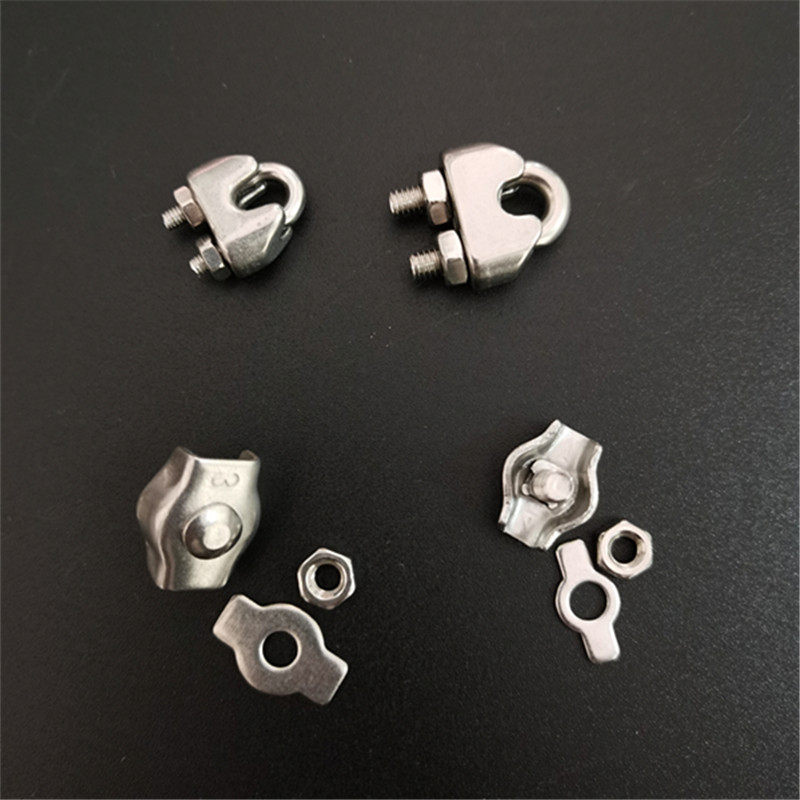 Chess-lever steel wire rope with buckle clamping chess-lever necklace Buddha pearl with fixed buckle steel wire rope 304 connection buckle buckle