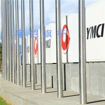 School 9 meters 10 meters built-in manual tapered stainless steel flagpole 15 meters 16 meters electric music synchronous flagpole