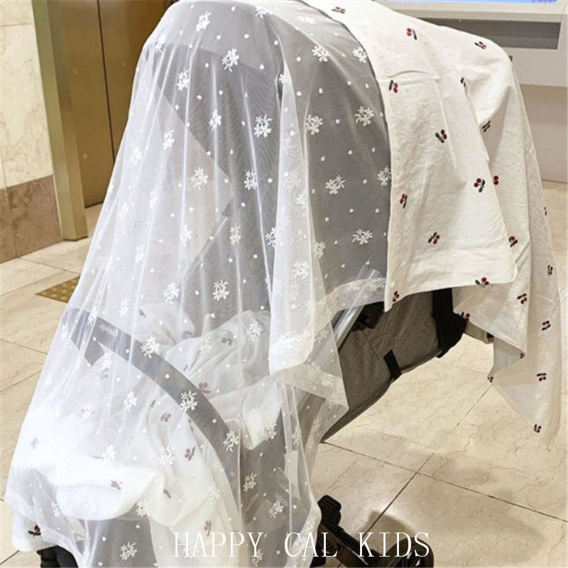 Baby stroller sunscreen sunscreen sunscreen breathable windproof anti-mosquito sunscreen baby stroller blanket breastfeeding scarves