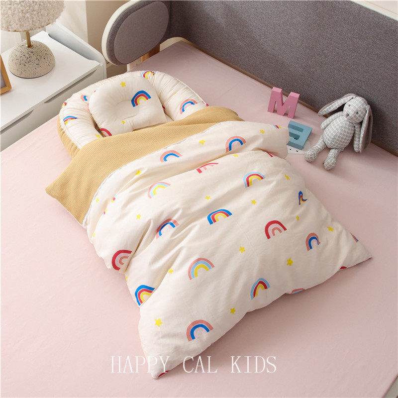 Cellular breathable portable bed baby cot moving foldable anti-pressurized newborn bb bionic bed